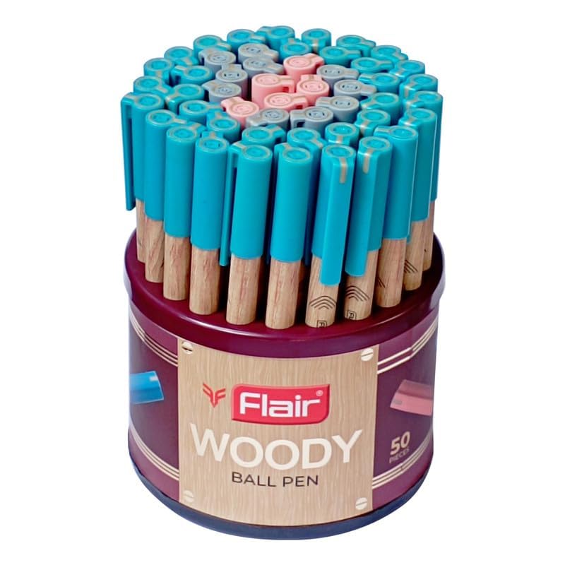 Flair Woody Ball Pen | 0.7 mm Tip Size | Attractive Woody Design | Smooth Ink Flow System With