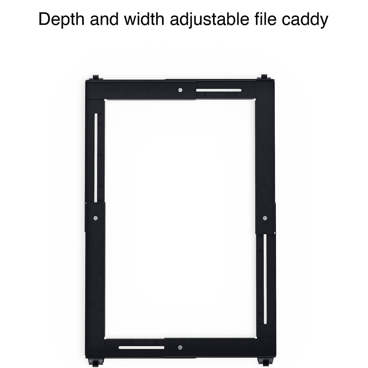 Staples Vertical File Caddy, Letter/Legal, Black, 2-Pack