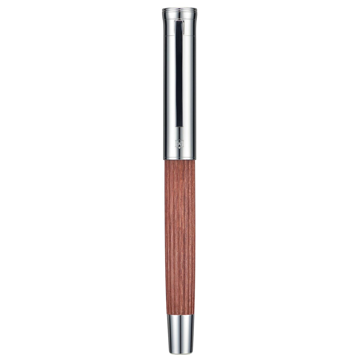 HONG DIAN 1866 Fountain Pen, Iridium Extra Fine Soft Nib Chinese Knot Carving, Retro Design Bubinga