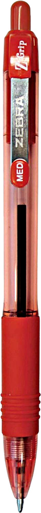 Zebra Pen Z-Grip Retractable Ballpoint Pen, Medium Point 1.0mm, 12 Black & 12 Red Ink Pens, Bulk