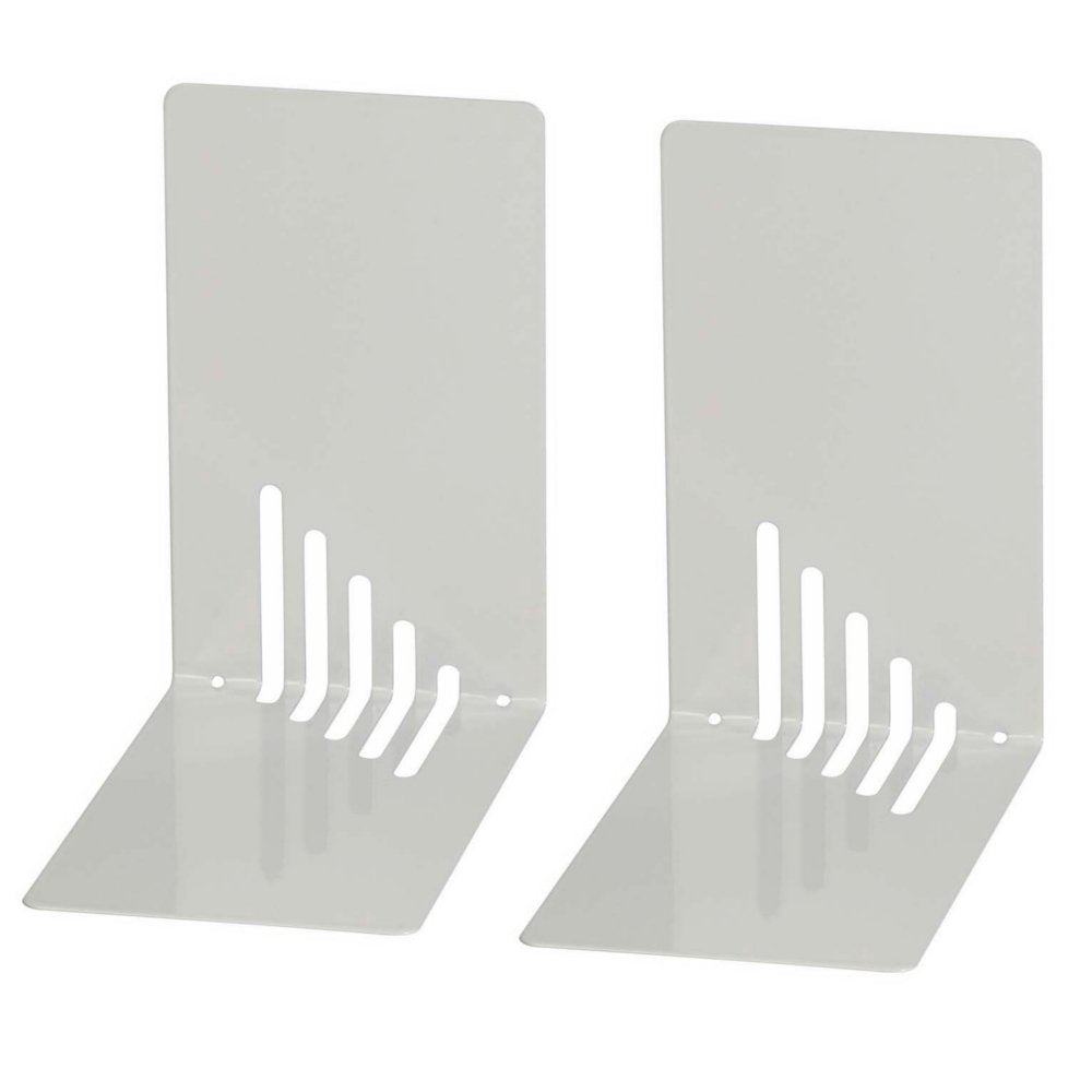 Wedo 102 1037 2-Piece Small Bookend Set - Light Grey