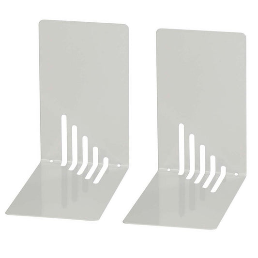 Wedo 102 1037 2-Piece Small Bookend Set - Light Grey