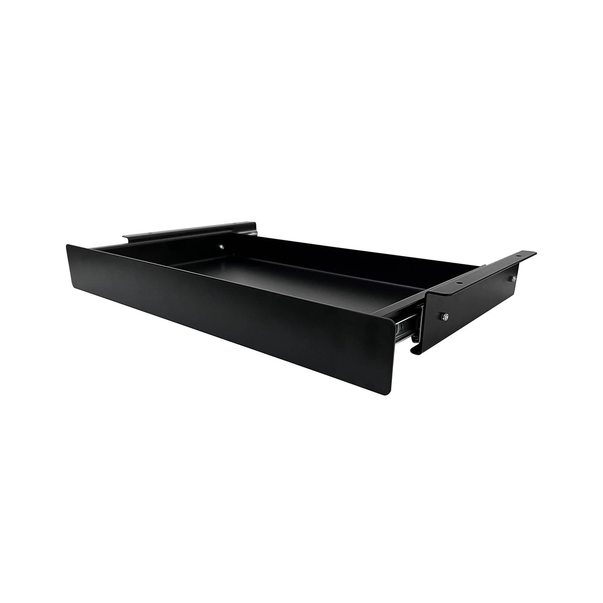 VWINDESK 19 inch Slim Under Desk Pull-Out Storage Office Mounted Sliding Metal Drawer for Standing