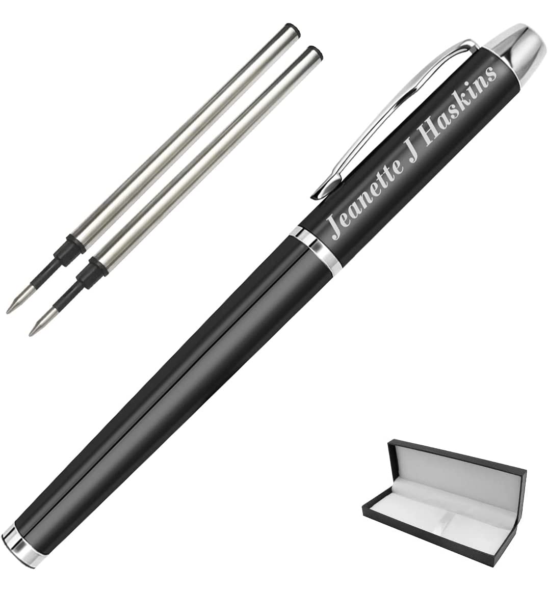 Personalized Pens,Custom Engraved Ballpoint Pen and Case,Personalized Gifts for