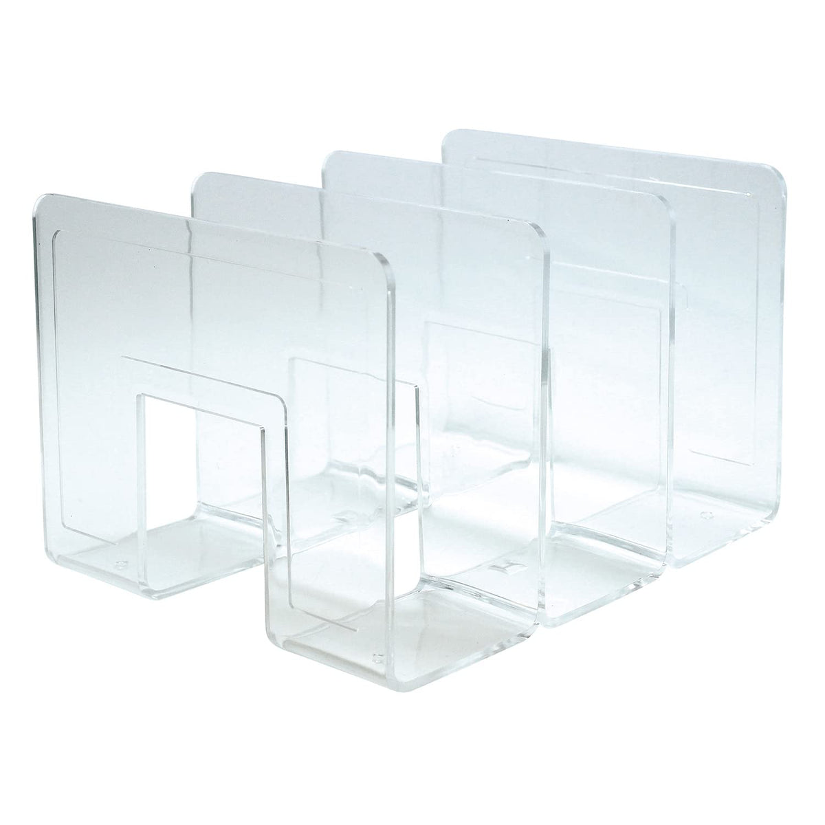 Sekisei CRX-265 Bookend Crystal Rack, A4, Crystal Clear