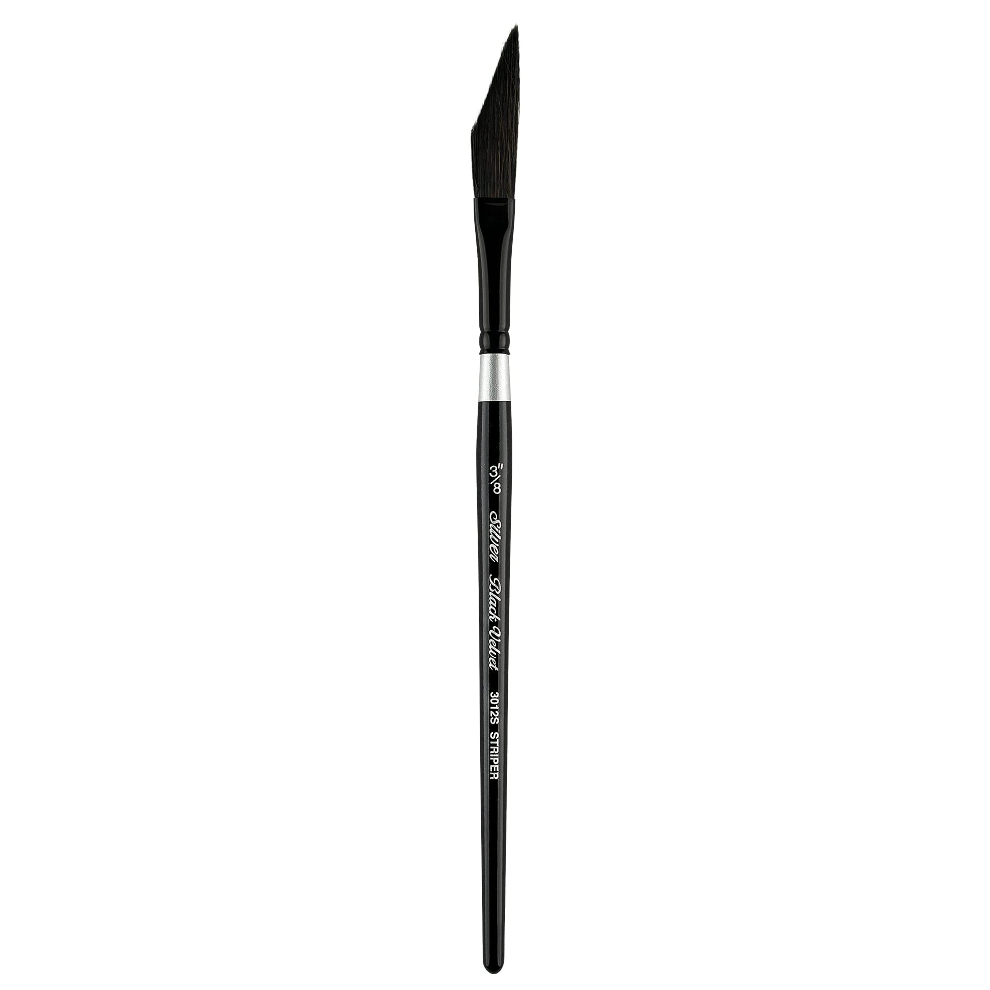Silver Brush Limited Black Velvet Dagger Striper Brush, Size 3/8 in
