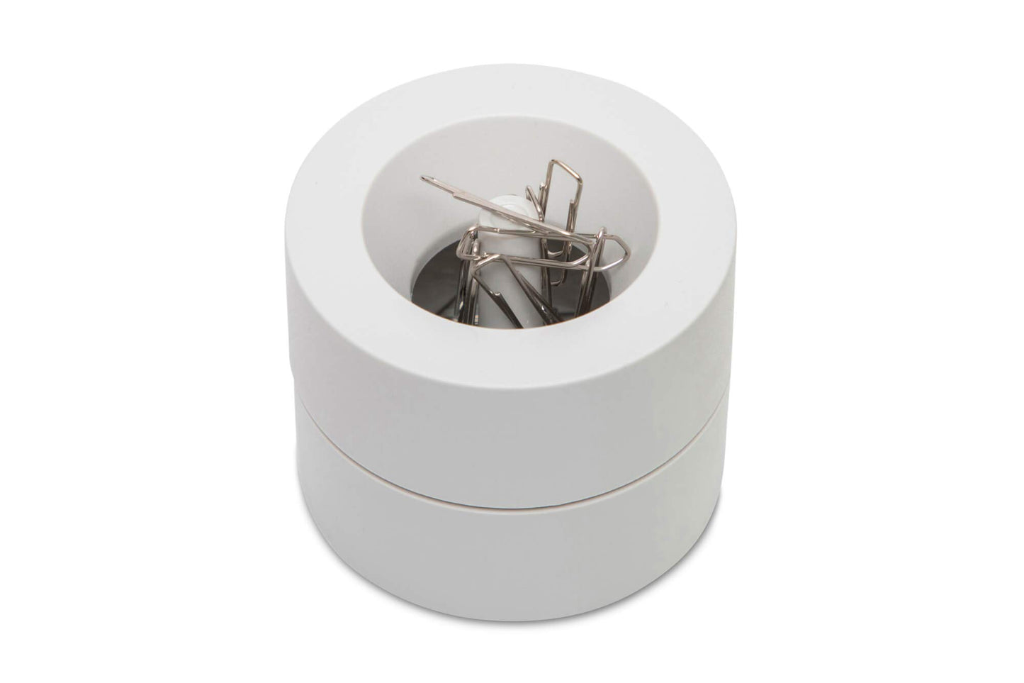 MAUL Magnetic Paperclip Holder, Ø 73mm, H66mm, Grey