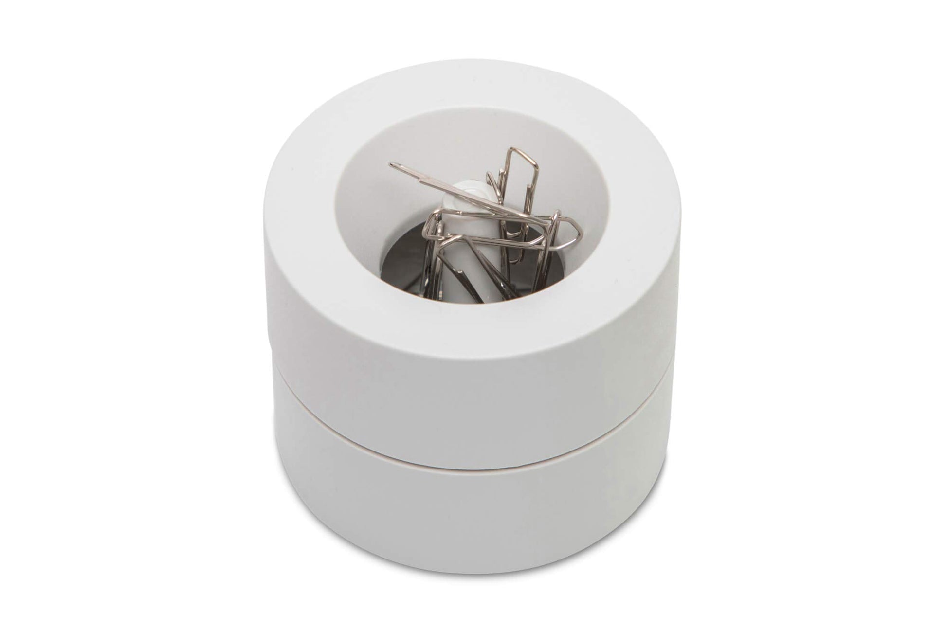 MAUL Magnetic Paperclip Holder, Ø 73mm, H66mm, Grey