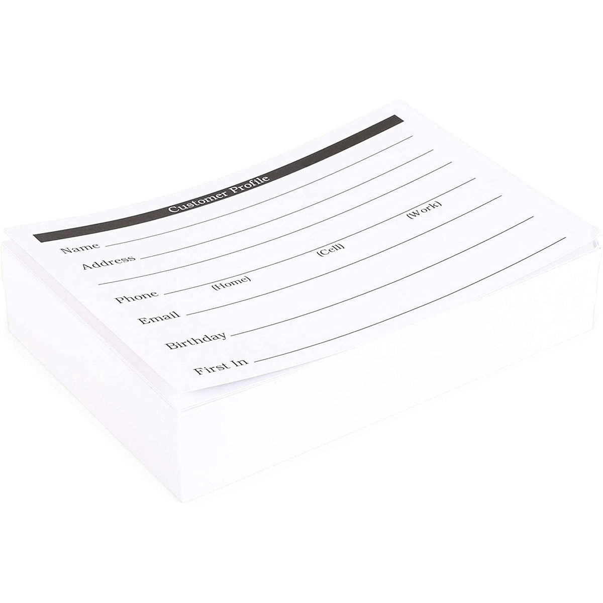 Okuna Outpost Client Profile Cards - Salon Office Supplies for Stylists - Durable 250gsm Contact