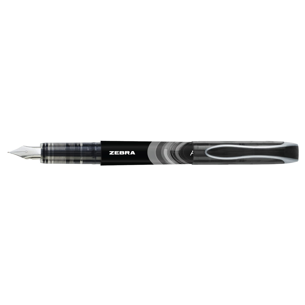 Zebra Pen Fountain Pen, Free-Flowing Liquid Black Ink, 0.6mm, 12-Pack