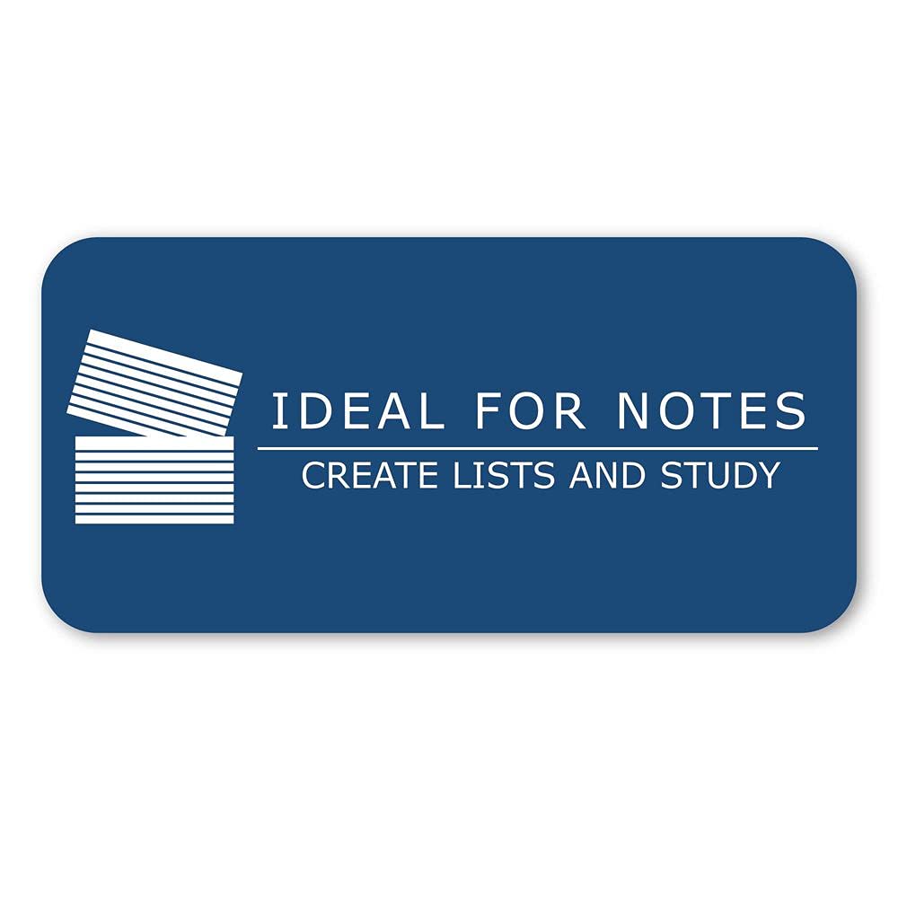 Roaring Spring Blank Index Cards 3"x5", 100 Each, Smooth 100# White Index Paper, Unruled, Blank on