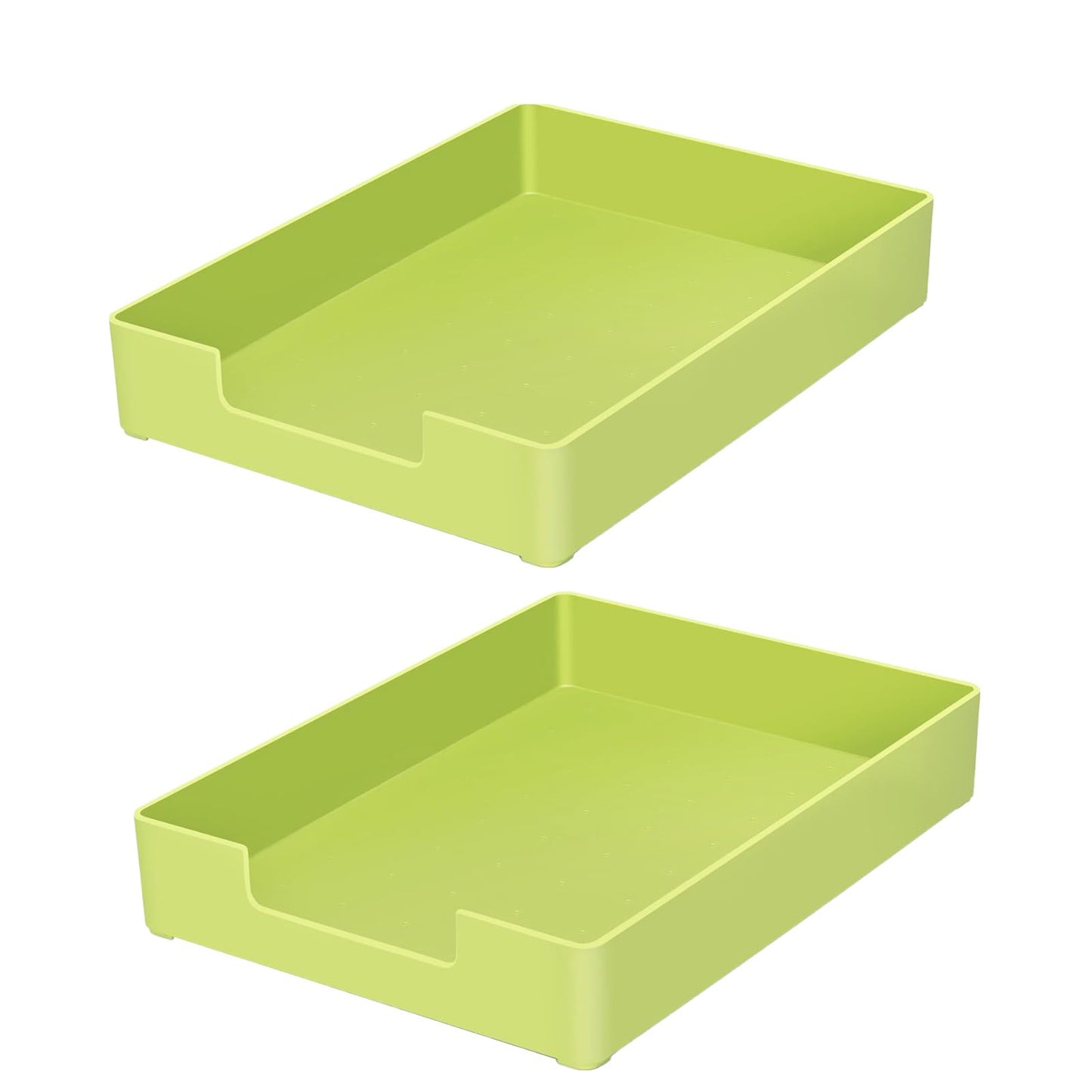 RHONZHAO Letter Tray, 2 Pack Stackable Desk Organizer for Office