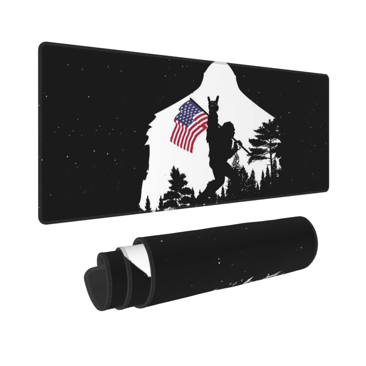 Sasquatch Mouse Pad XL Extended Desk Mat, Computer Mousepad