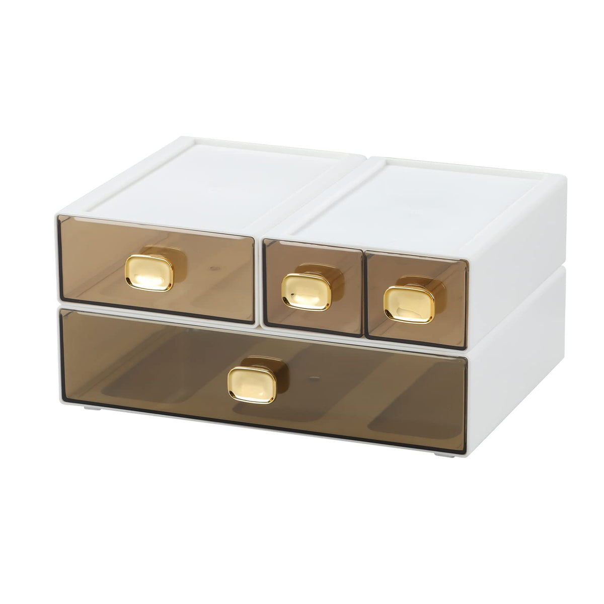 OSteed Desktop Storage Drawers, Stackable Countertop Organizer with Drawers