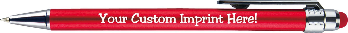 Personalized Pens with Stylus Tip -Bright Vibes- Click action - Custom - Black writing - Printed