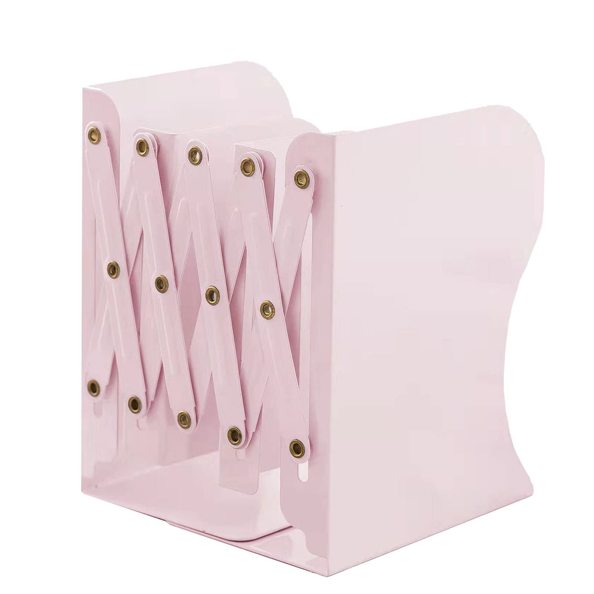 Zyners Adjustable Metal Bookends Heavy Duty for Shelves, 2 Dividers, Anti-Slip Design Expandable
