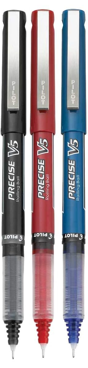 Advantage Gifts Precise V5 Stick Rolling Ball Pens, Extra Fine Point (.5mm), Assorted Colors