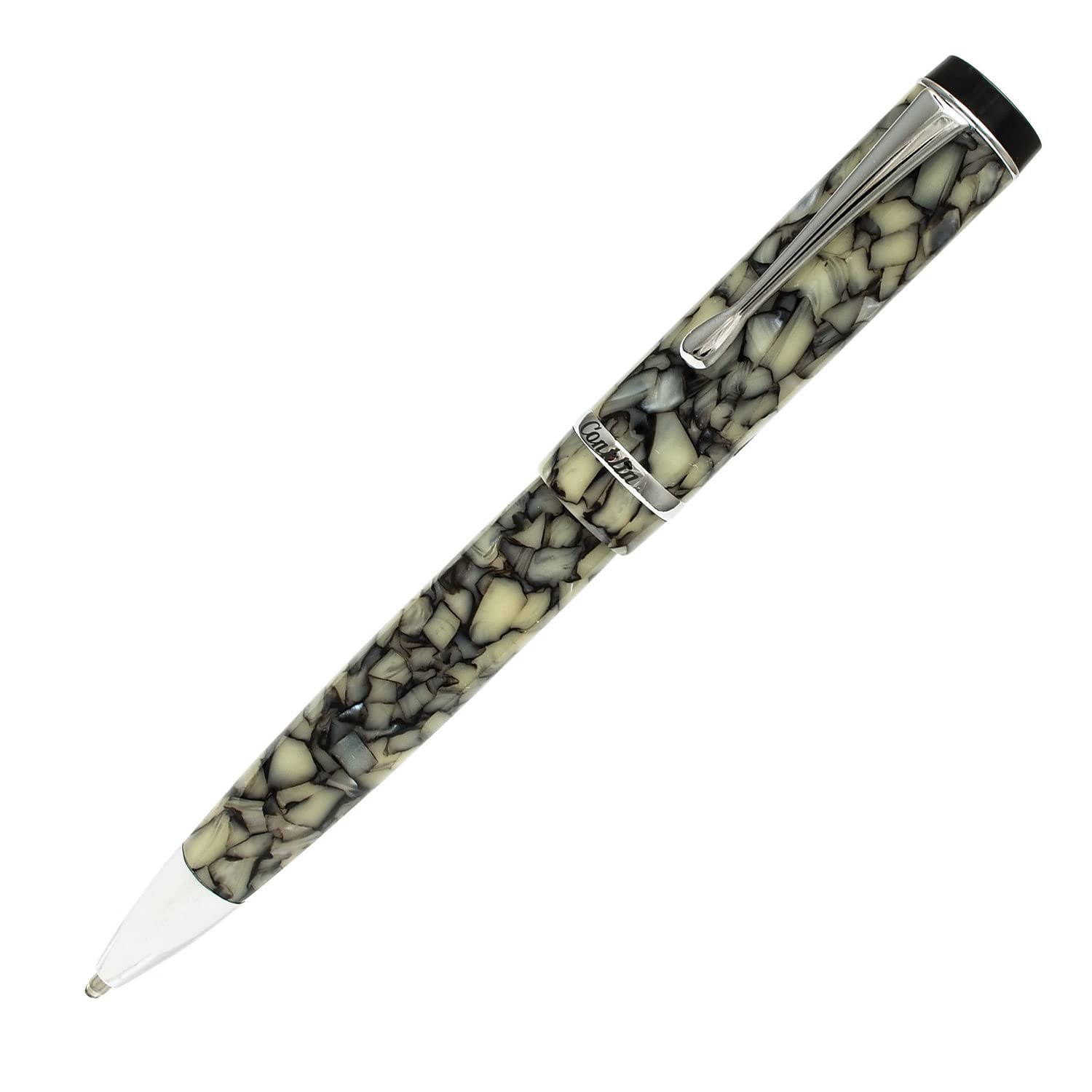 Conklin Duragraph Ballpoint Pen in Cracked Ice – Elegant Ballpoint Pen with Unique Cracked Ice