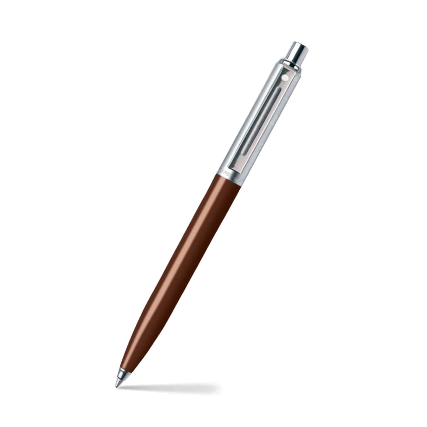 Sheaffer Sentinel, Coffee Bean Resin Barrel, Chrome Cap, Nickel Plate Trim, Ballpoint (E23212551)