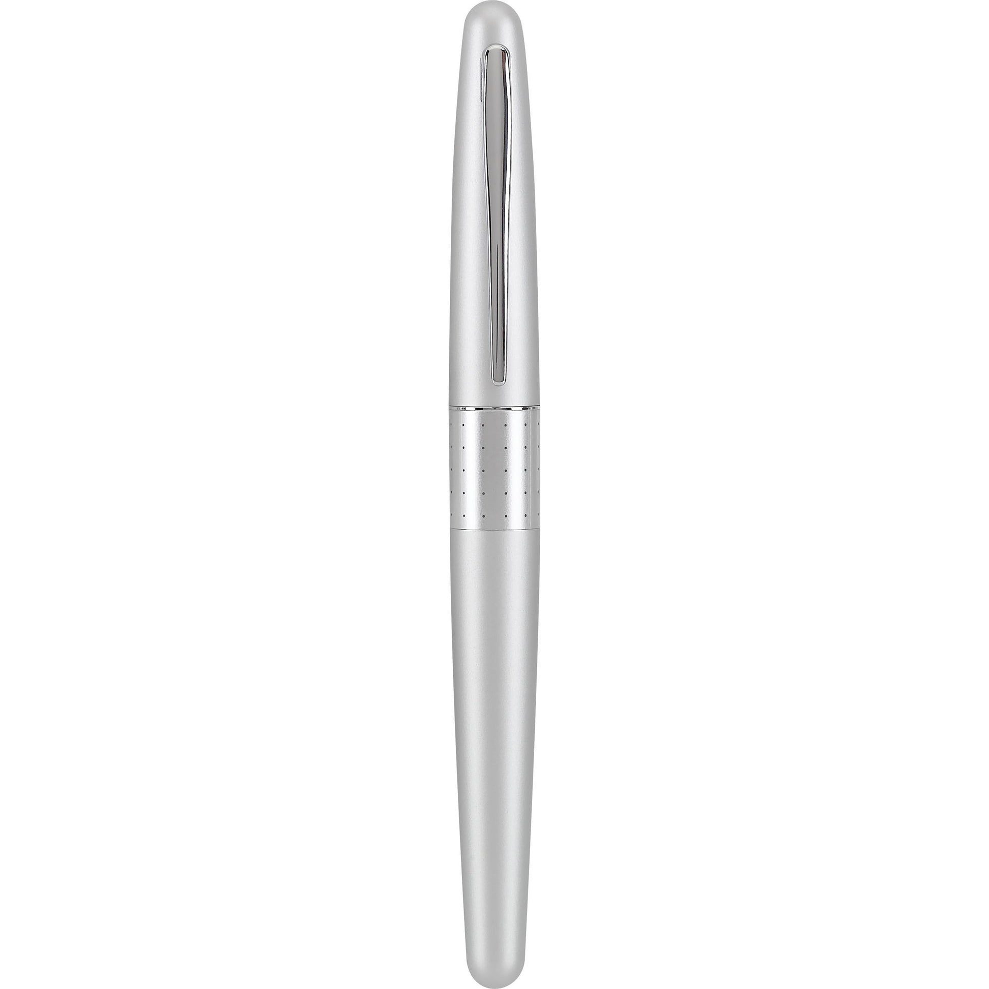 PILOT Metropolitan Collection Fountain Pen, Silver Barrel, Dots Design, Medium Nib, Black Ink