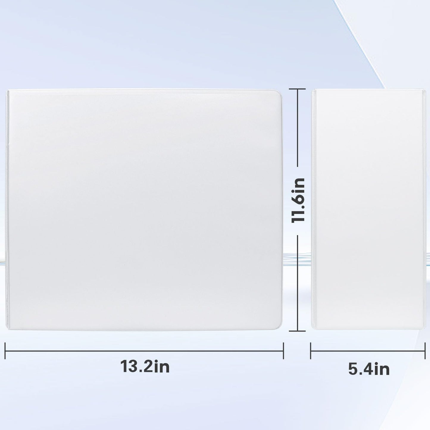 COMIX Durable 5 Inch D-Ring 3 Ring Binder with Clear View Cover