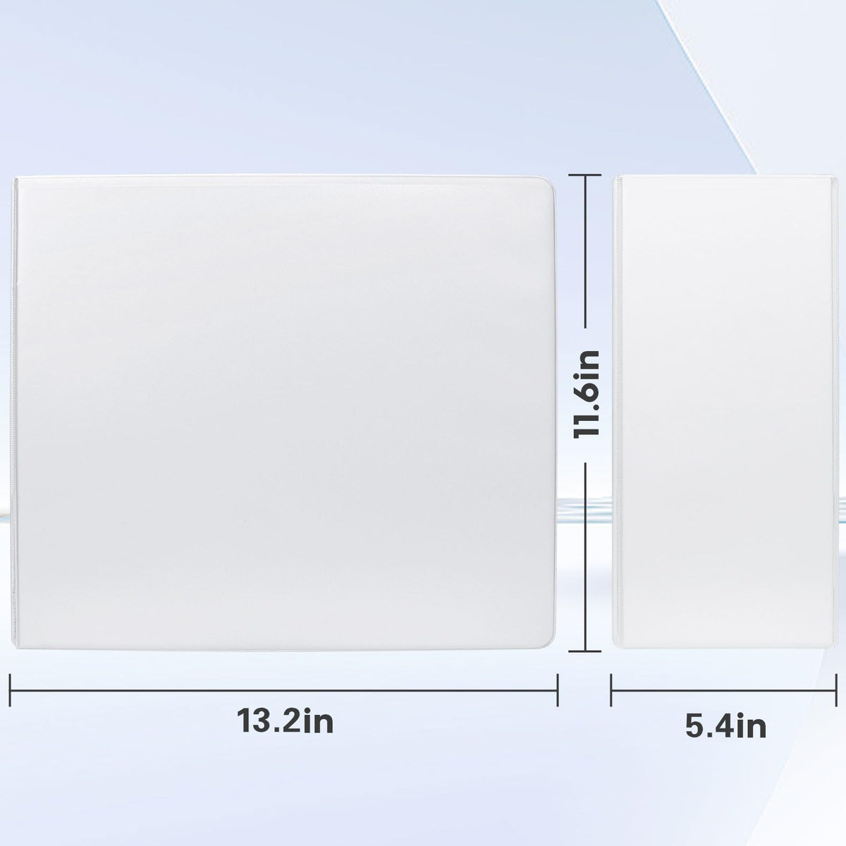 COMIX Durable 5 Inch D-Ring 3 Ring Binder with Clear View Cover