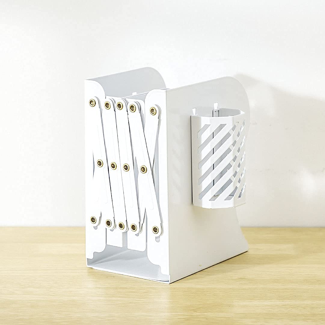 Adjustable Bookends Metal Book Ends for Heavy Book Holder Heavy Duty Bookends Nonskid Bookcase