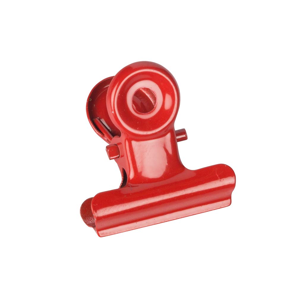 JAM PAPER Metal Bulldog Clips - Small - 22mm - Red - 25/Pack