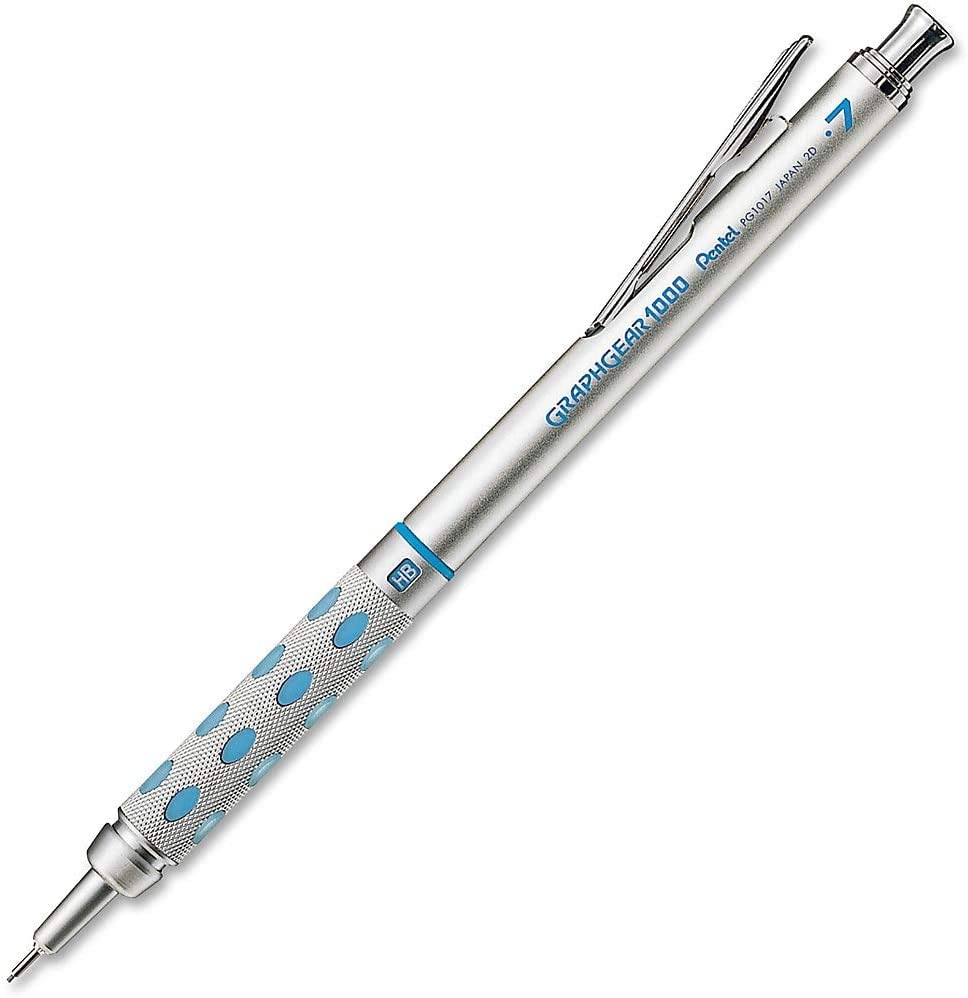 Pentel GraphGear 1000 Mechanical Pencil - Automatic Drafting Pencil - 0.7mm Lead Size - Includes 50