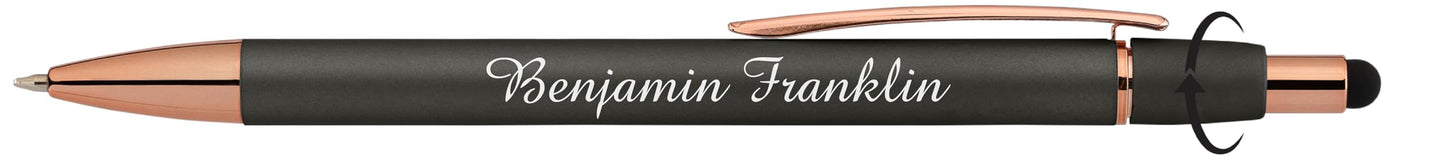 ExpressDesigns Personalized Fidget Pen for Adults - 2 Pack Stress Relief Custom Pens with Gift Box