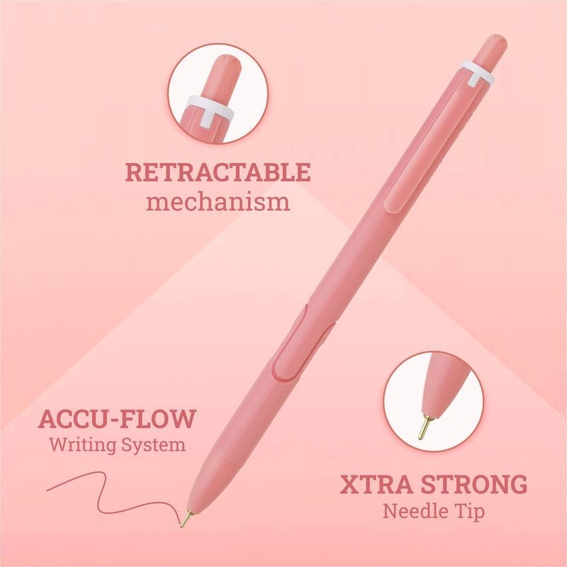 Hauser Germany XO RT Retractable Ball Pen | Sleek Matt Finish Pastel Shade Body & Minimalistic