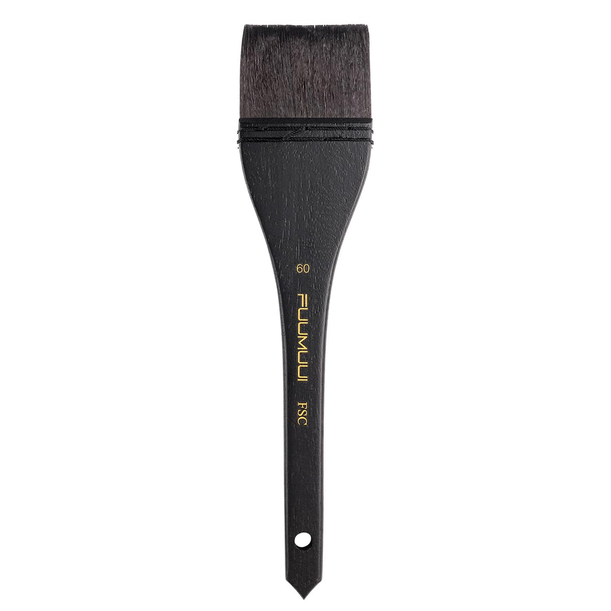 Flat Watercolor Brushes, Fuumuui 60mm Professional Squirrel Hair Flat Hake Brushes, Artists Scale