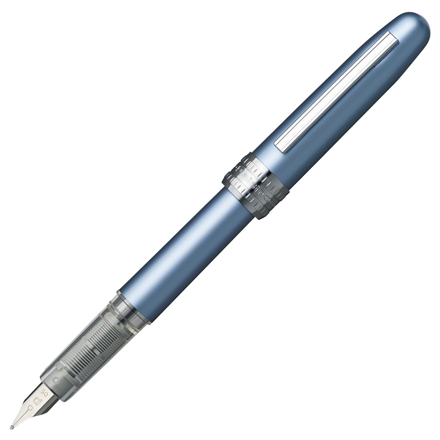 Platinum Fountain Pen, Plaisir Medium Nib, Frosty Blue (PGB-1000B-#57-M)