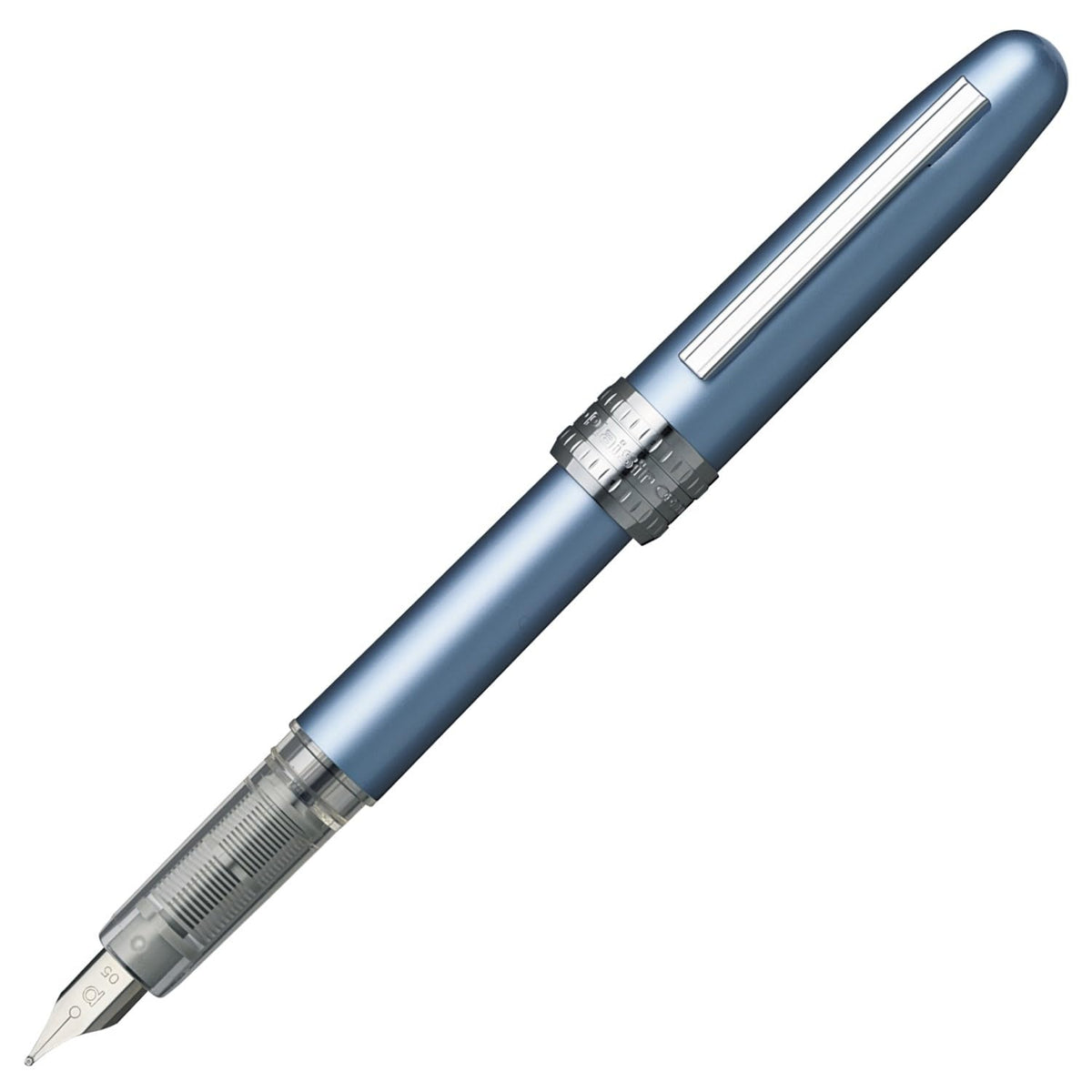 Platinum Fountain Pen, Plaisir Medium Nib, Frosty Blue (PGB-1000B-#57-M)