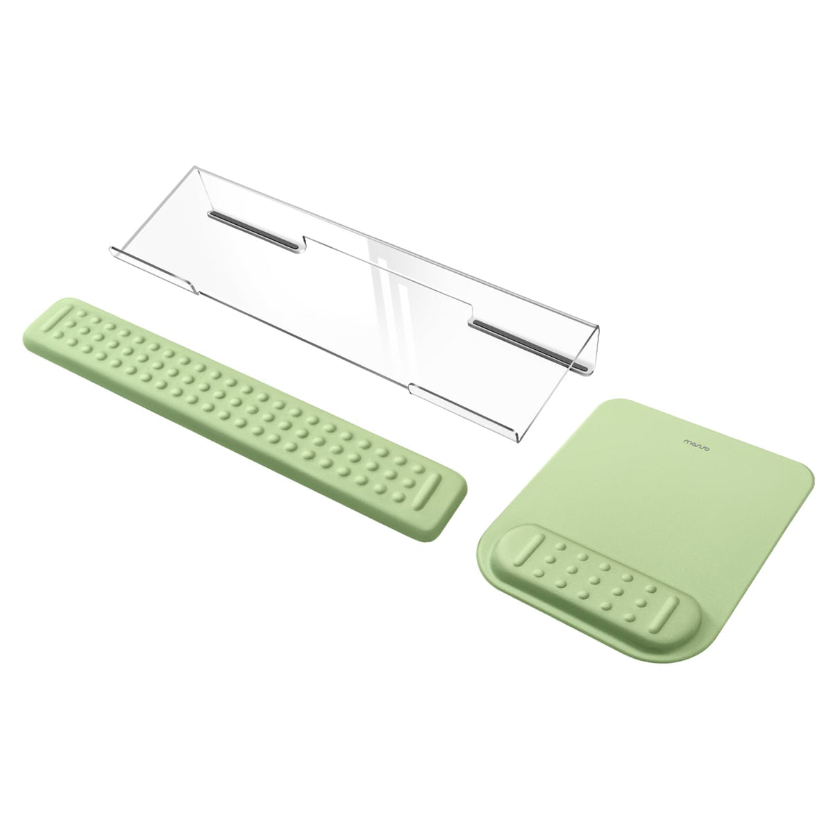 MOSISO Keyboard Stand&Wrist Rest Support for Keyboard &Mouse Pad Set