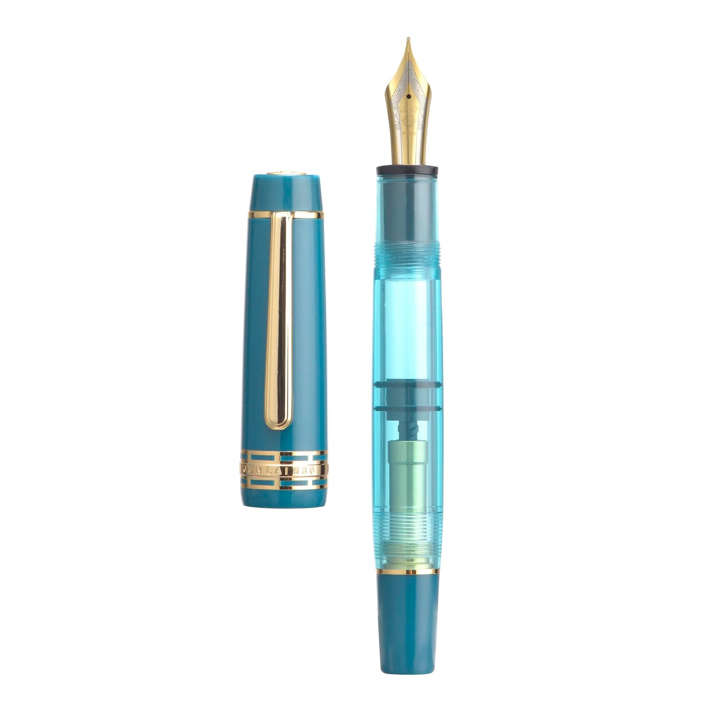 Wikult Yongsheng Junlai 630 Acrylic Fountain Pen, Size 8 Medium Nib with Piston Filling System