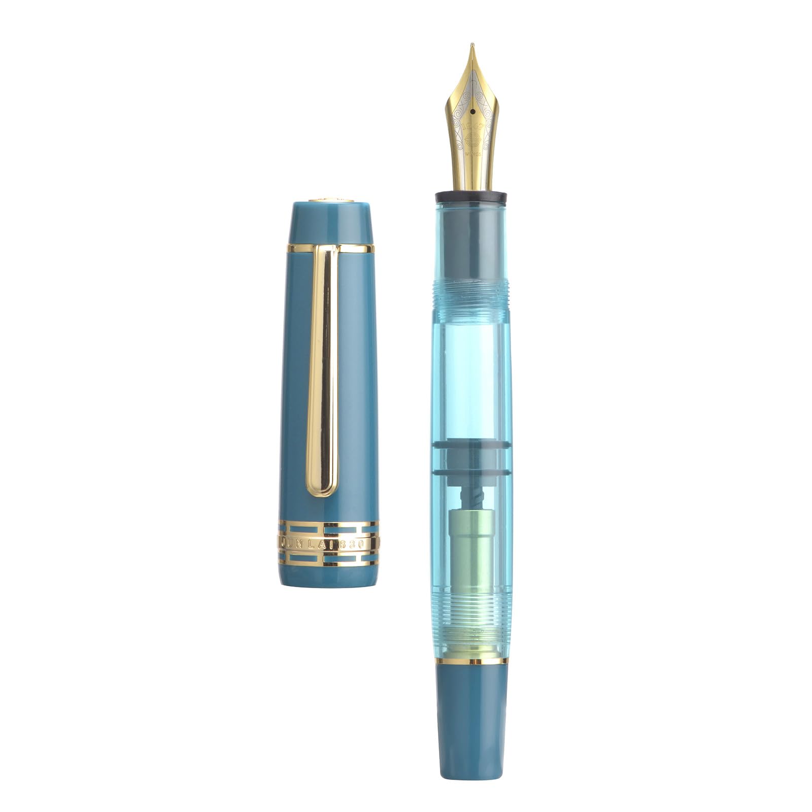 Wikult Yongsheng Junlai 630 Acrylic Fountain Pen, Size 8 Medium Nib with Piston Filling System