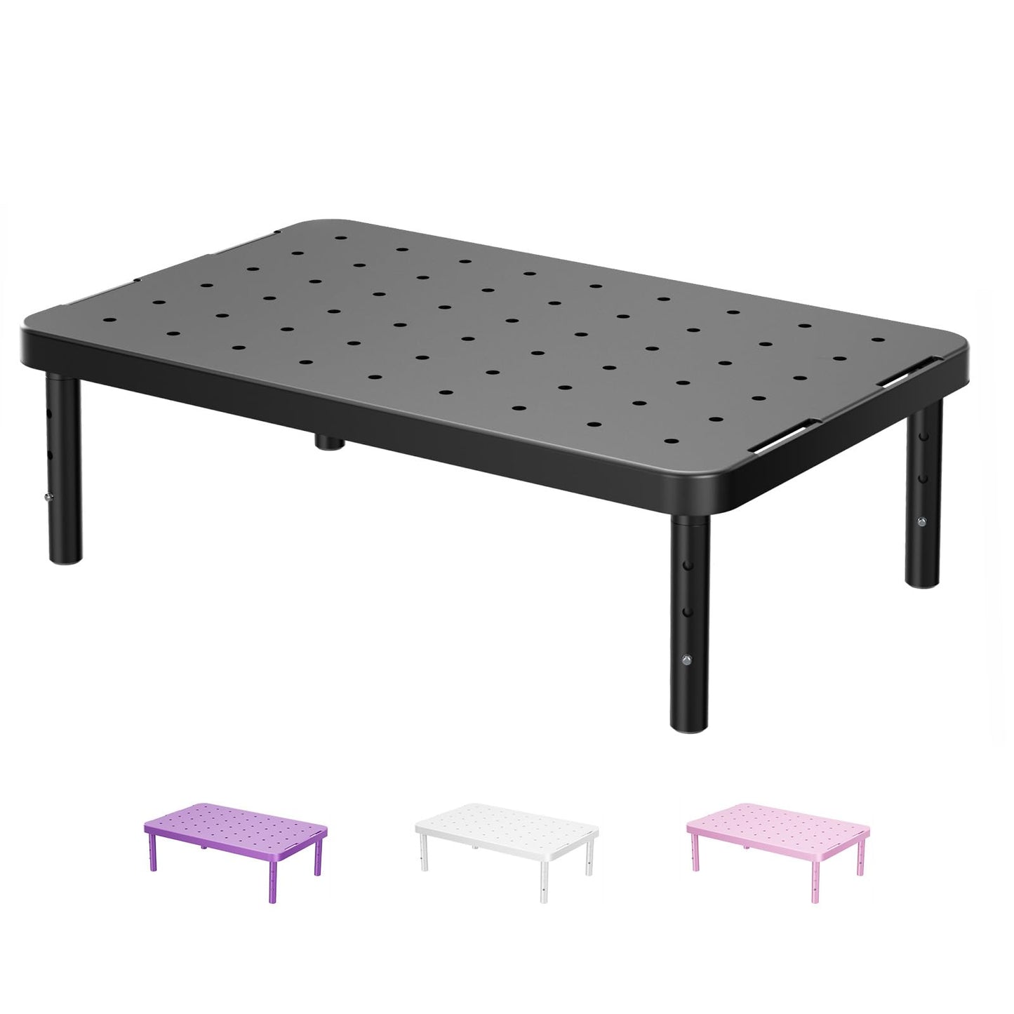 WALI Dual Monitor Riser for Desk, Adjustable Laptop Riser, up to 44 lbs