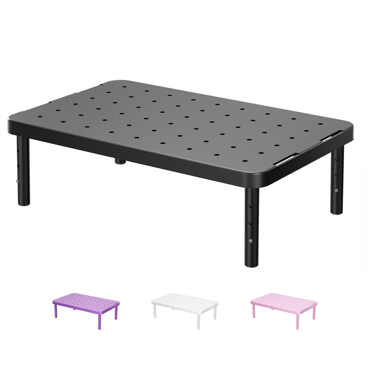 WALI Dual Monitor Riser for Desk, Adjustable Laptop Riser, up to 44 lbs