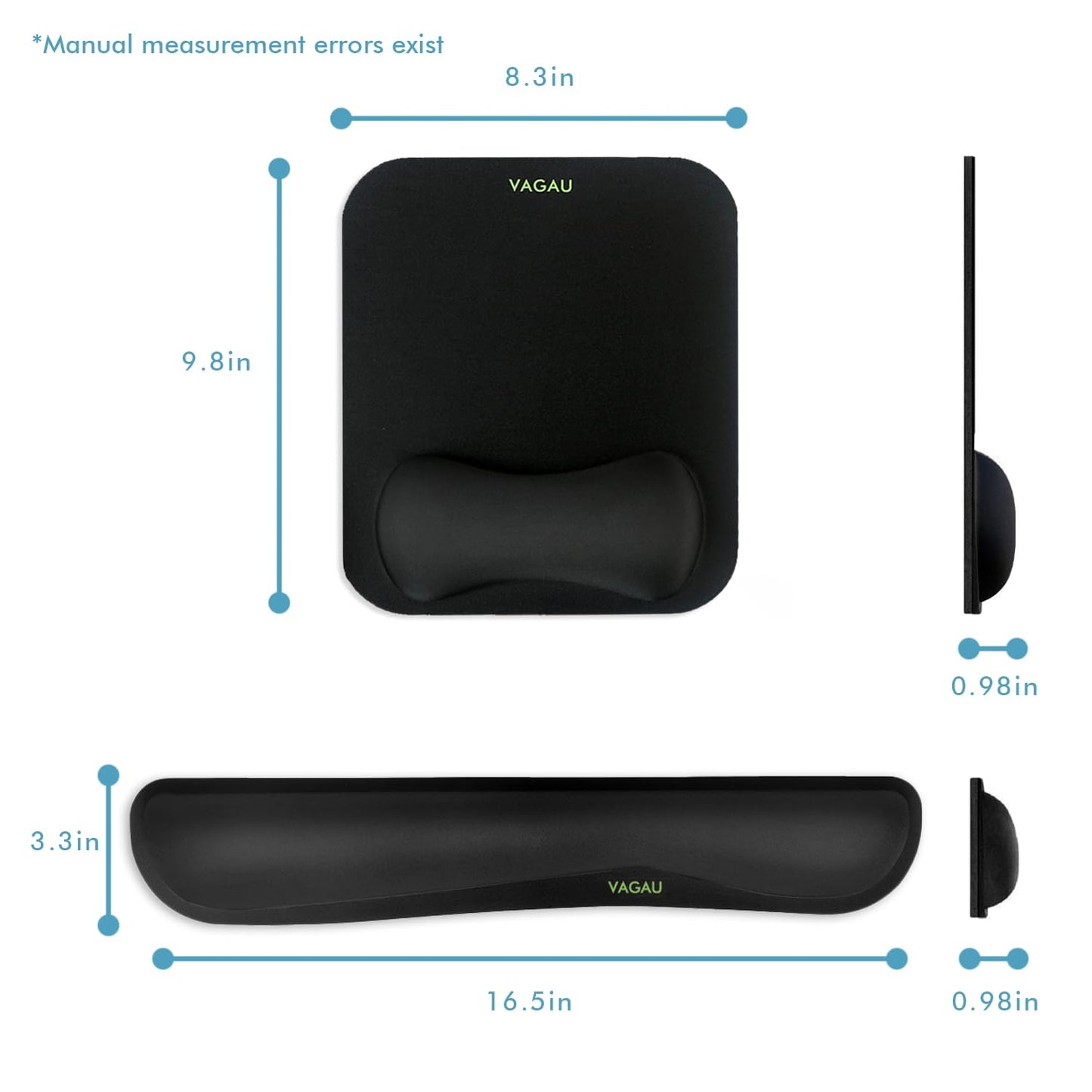 VAGAU Premium Keyboard Wrist Rest and Mouse Pad Wrist Support