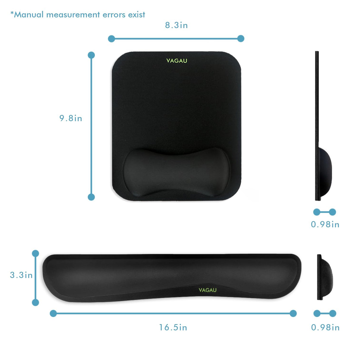 VAGAU Premium Keyboard Wrist Rest and Mouse Pad Wrist Support