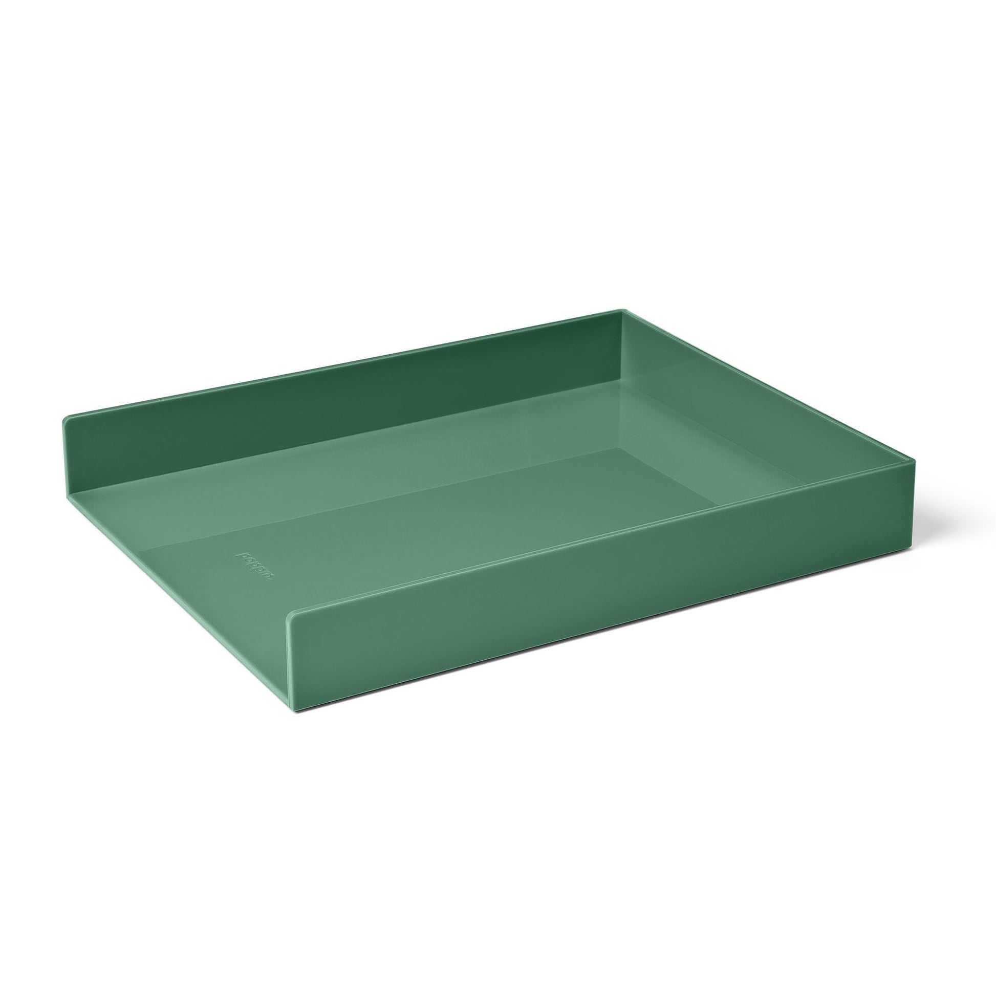 Poppin Stackable Letter Tray - Modular Lacquer Desk Trays for Office Organization
