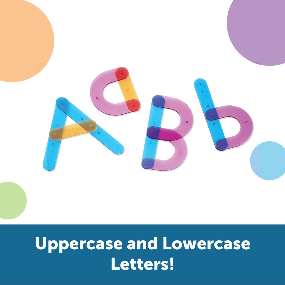 Learning Resources Letter Construction Activity Set - Alphabet Montessori Toys, Toddler Writing