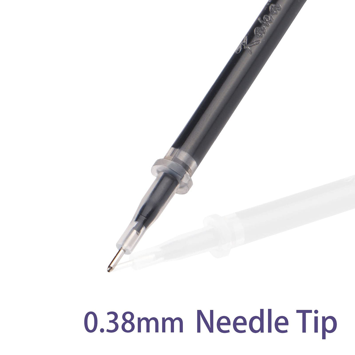 KAKA RABBIT 2-in-1 Extra Fine Gel Stylus Pen, 0.38mm Black Ink, 18-Pack