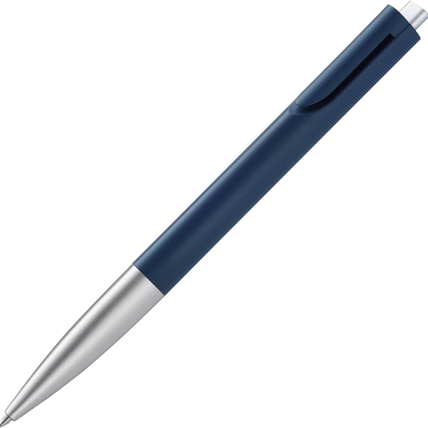 Lamy noto blue-silver ballpoint pen - purist ballpoint pen with triangular plastic barrel - clip