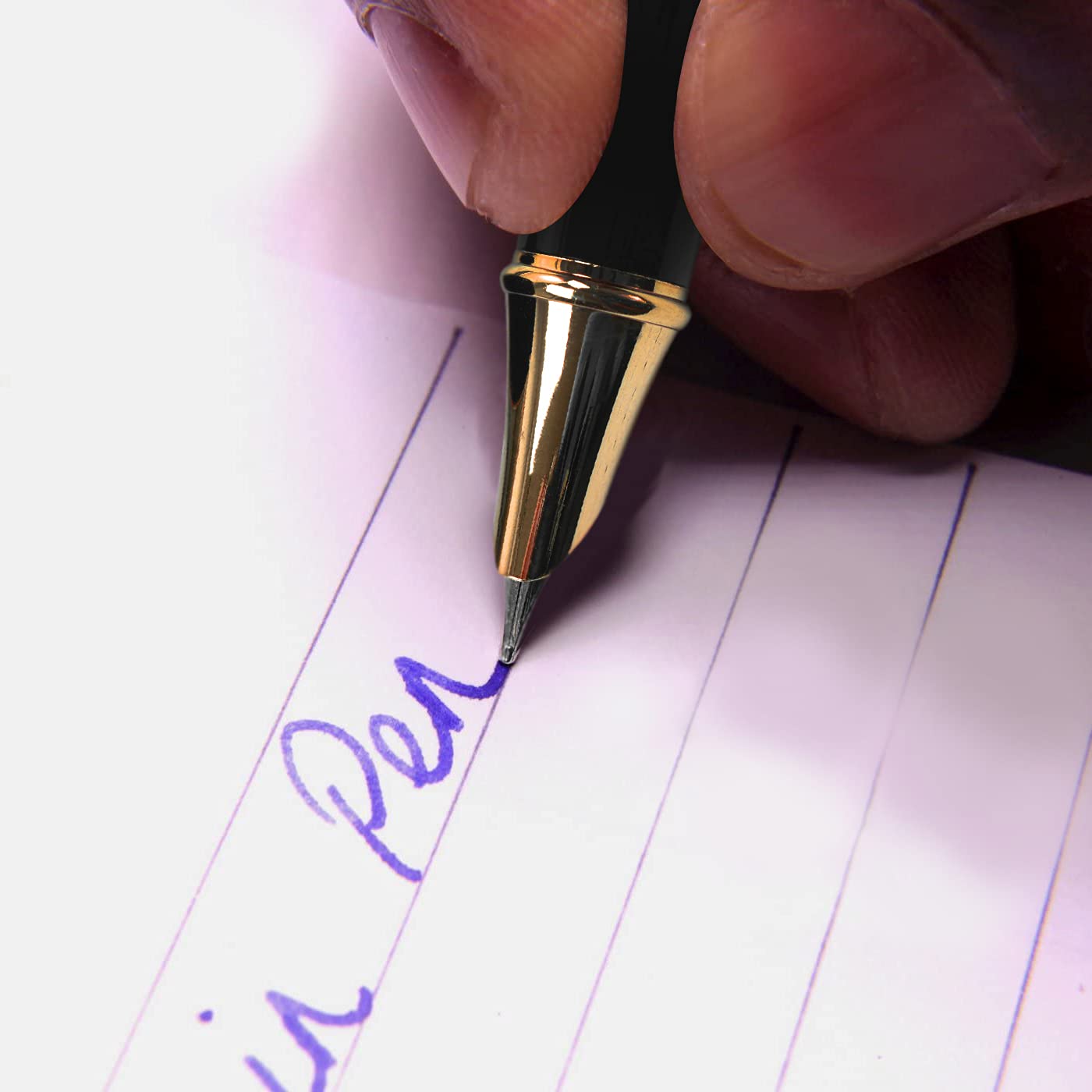 Dryden Designs Fountain Pen - Medium and Fine Nibs | Includes 24 Ink Cartridges and Ink Refill