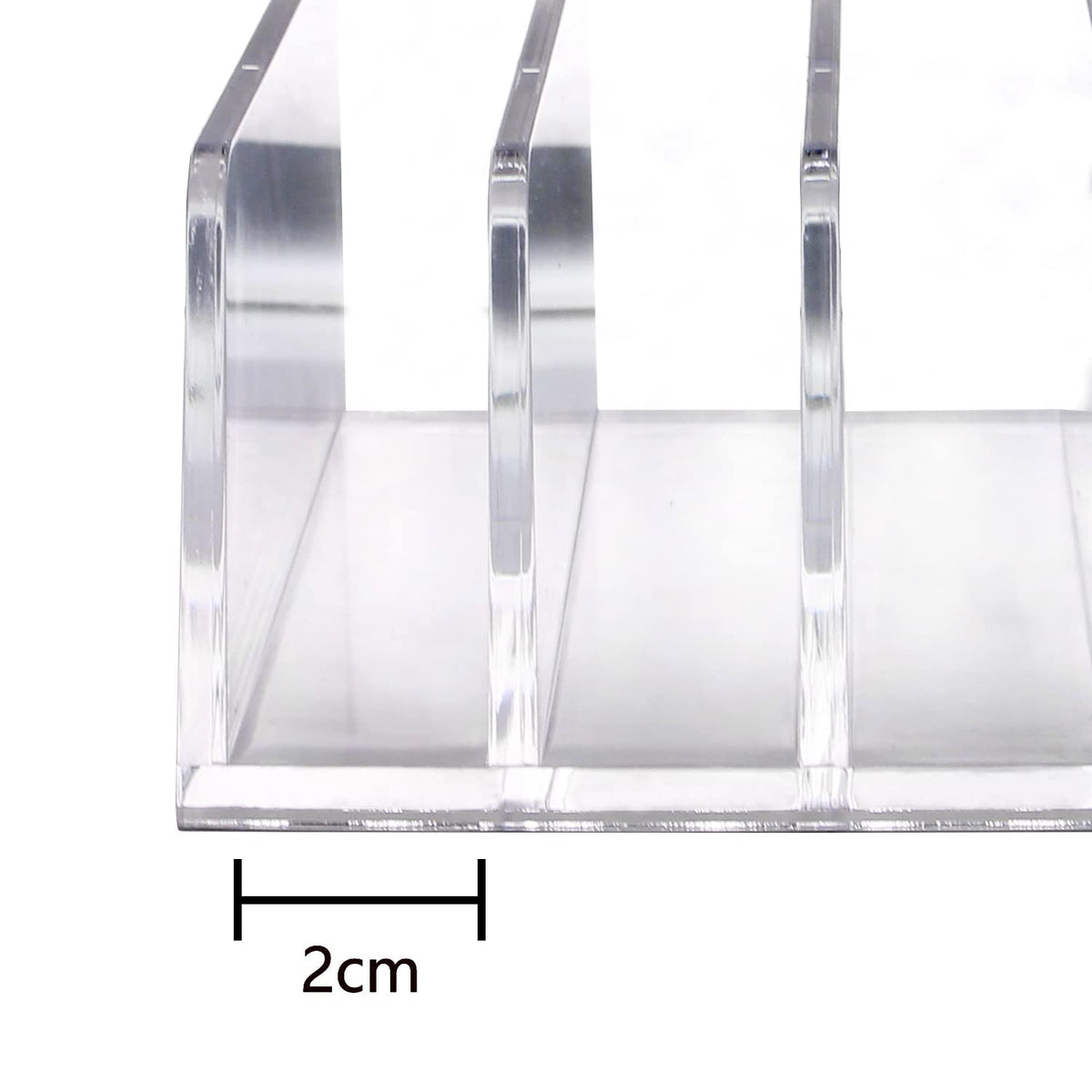 Halyuhn Acrylic Mail Organizer for Sorting Mail, Business Card 2Pack, 5 Slots Mail Holder for