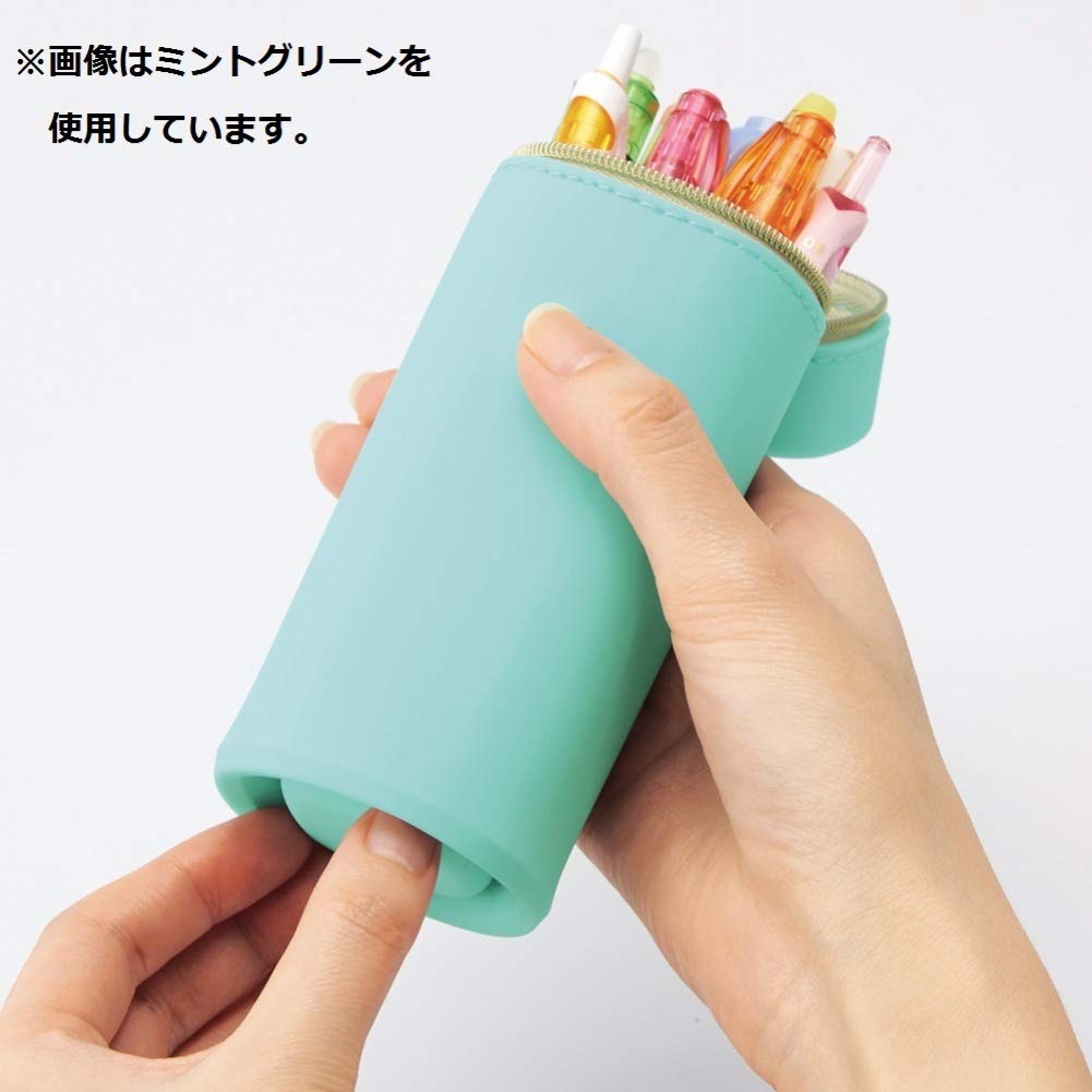 Lihit Lab A7732-10 Pen Case, Square Type, Lavender