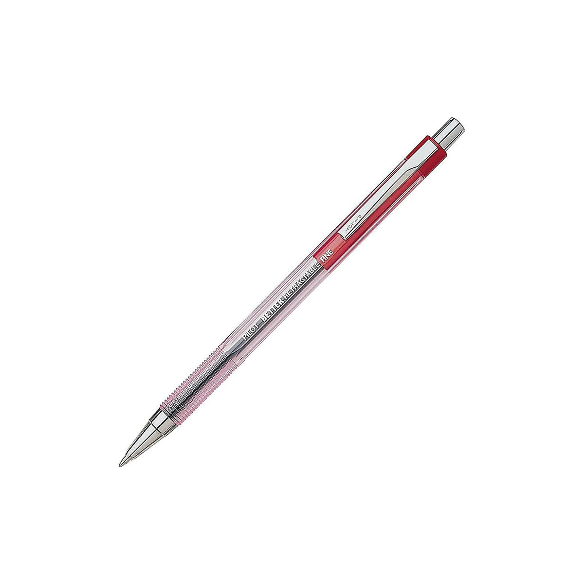 PILOT The Better Ball Point Pen Ballpoint Pens, Red Ink, 12-Pack