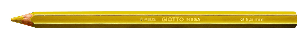 GIOTTO Mega Chunky Colouring Pencils, 12 Assorted Colours, Ideal for Children, Parties and Schools